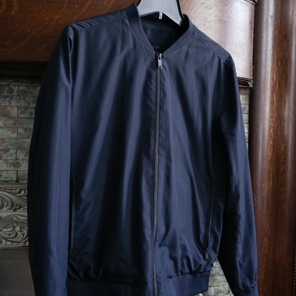 Cos Men Dark Blue Bomber Jacket Size S 
